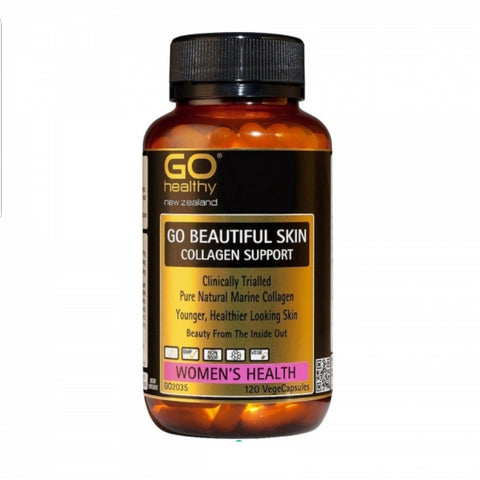 Go Healthy Go Beautiful Skin Collagen Support - 120caps