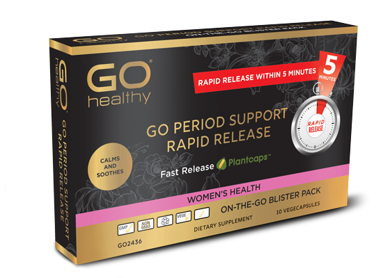 Go Healthy Go Period Support Rapid Release - 10caps