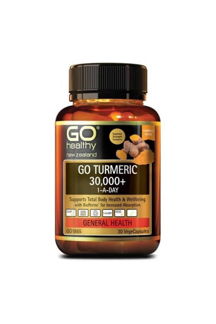 Go Healthy Go Turmeric 30000+ 1-A-Day - 30caps