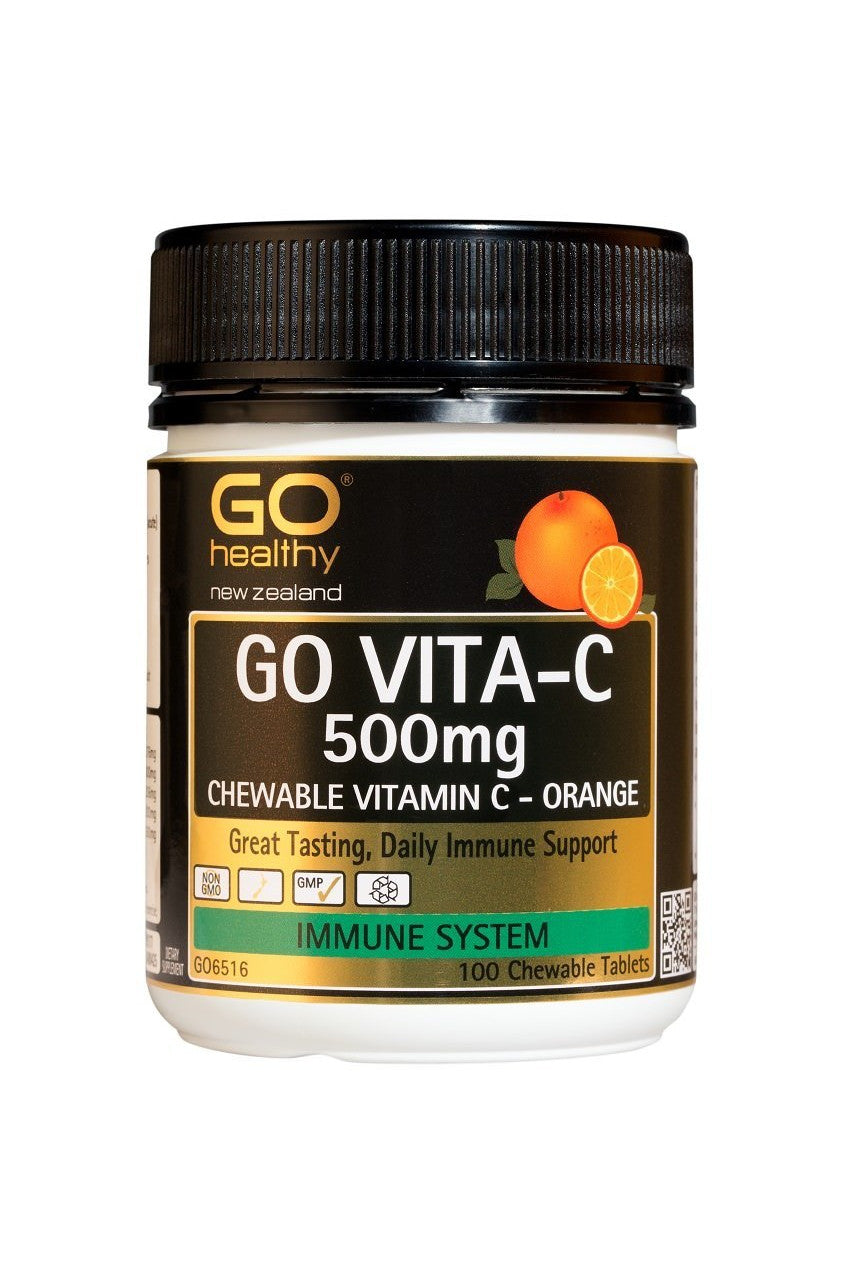 Go Healthy Go Vitamin C 500mg Orange Chewable - 100tabs