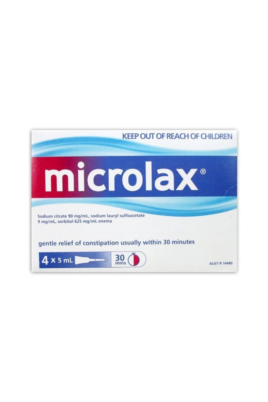 Microlax Micro Enemas - 4pk