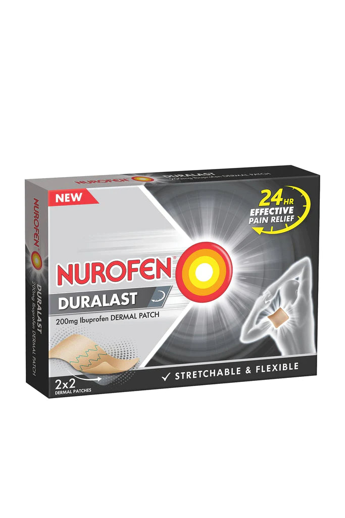 Nurofen Duralast Ibuprofen 200mg Dermal Patch - 4 pk