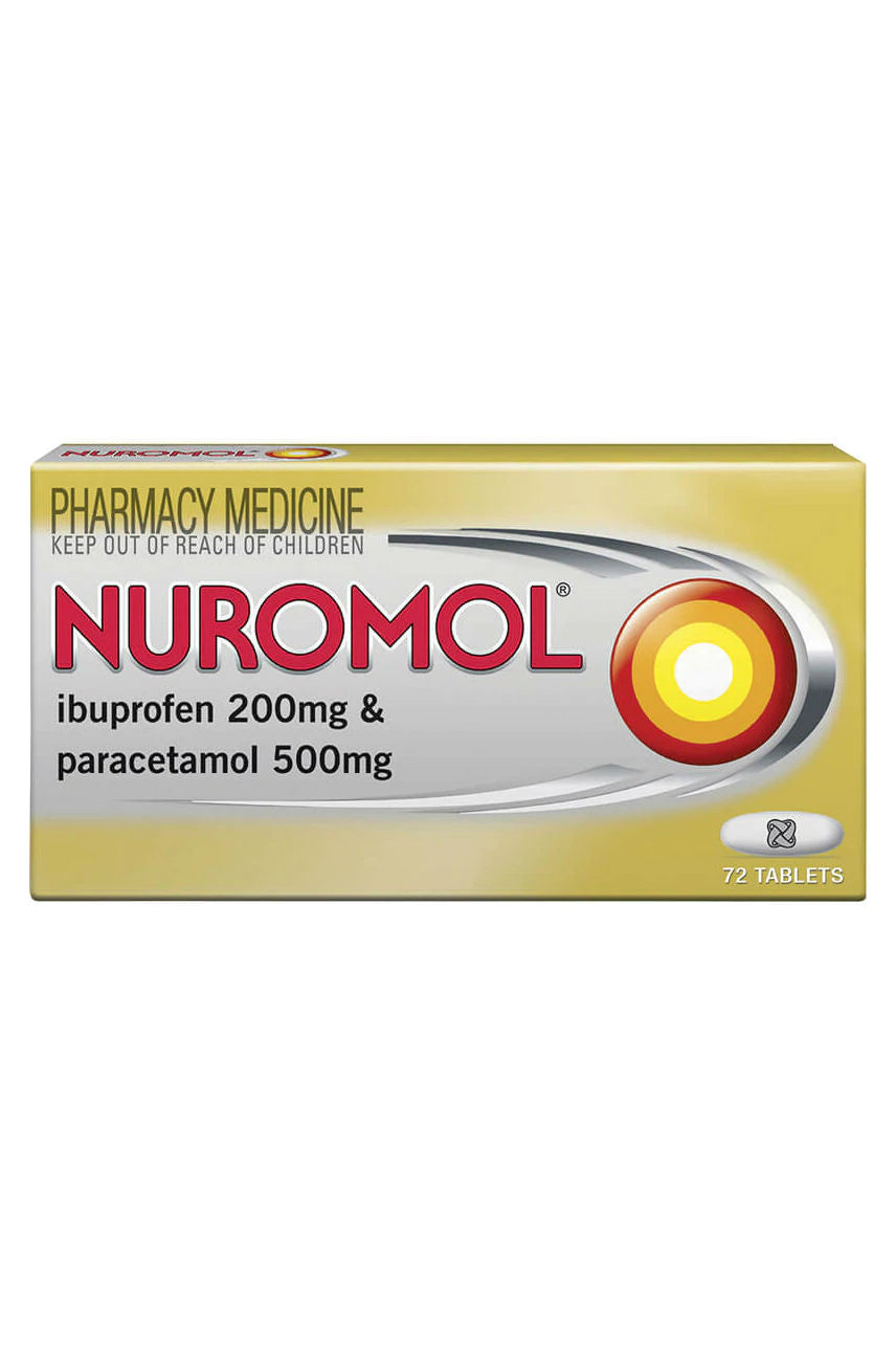 Nuromol 200mg/500mg tablets - 72tabs