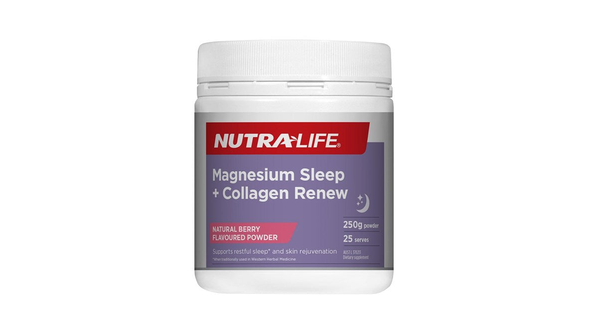 Nutralife Magnesium Sleep + Collagen Renew Powder - 250g