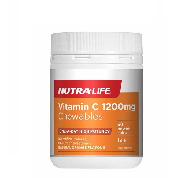 Nutralife Vitamin C 1200mg Chewables - 50tabs