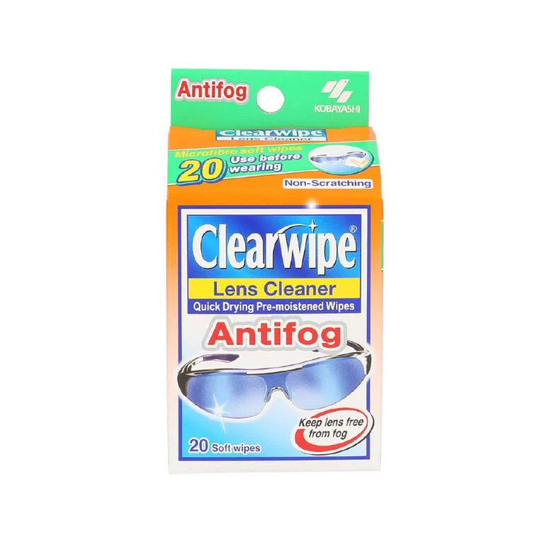 CLEARWIPE Antifog Lens Cleaner 20s