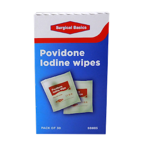 surgical basics Povidone Iodine Wipes 30pk SB885