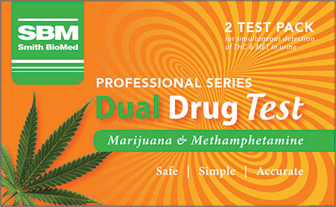 Smith Biomed Drug Test Dual THC + Methamphetamine - 2pk