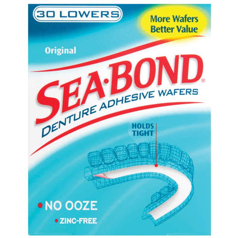 Sea Bond Denture Adhesive Original Lowers - 30s