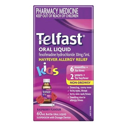 Telfast Kids Oral Liquid Hayfever Allergy Relief - 150ml