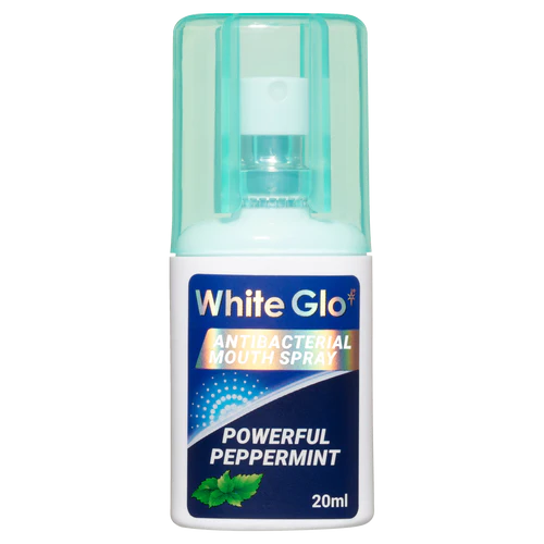 White Glo Powerful Peppermint Antibacterial Mouth Spray - 20ml