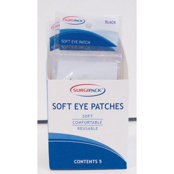 Surgipack Eye Patch Soft Black - 5pk
