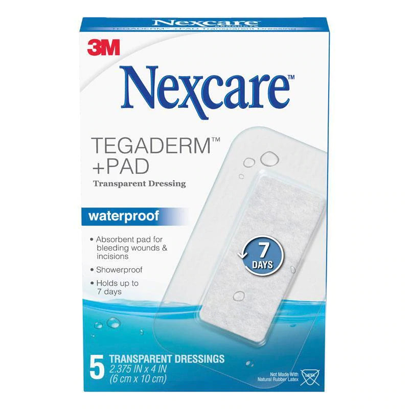 Nexcare Tegaderm + Pad Transprent Dressing - 5s