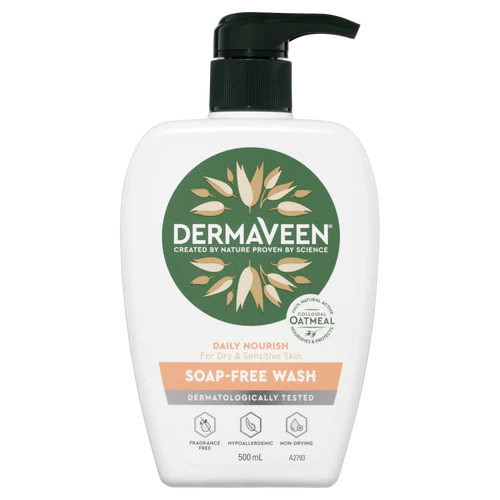 DermaVeen Daily Nourish Soap Free Wash - 500ml