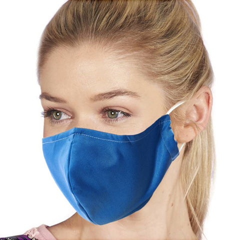 Eco Chic Reusable Face Cover Royal Blue