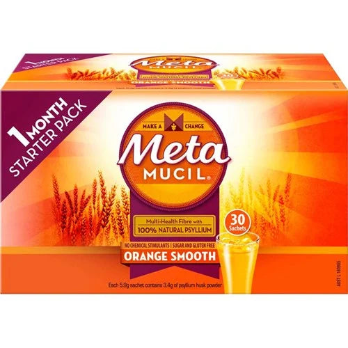 Metamucil Orange Smooth Fibre Supplement Sachet 30s