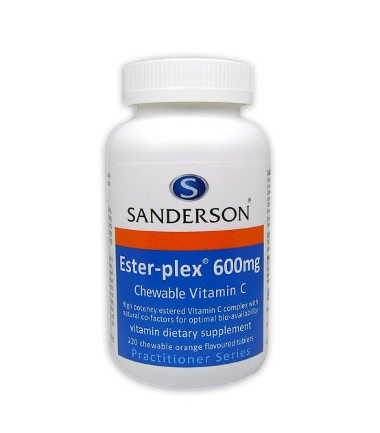 Sanderson Ester-plex Chewable Vitamin C 600mg - 220 tabs