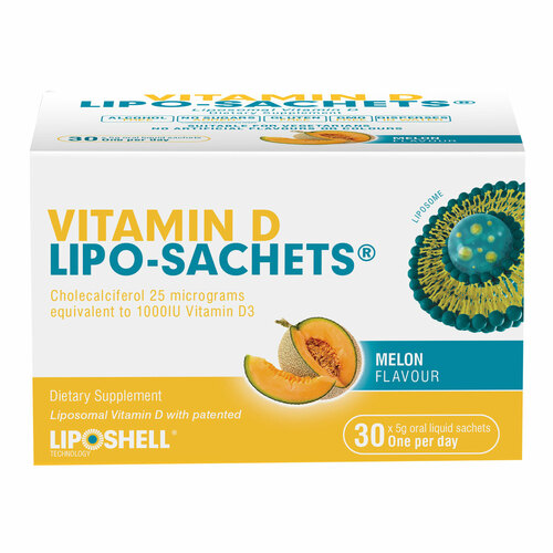 Liposhell Vitamin D Lipo-Sachet - Melon - 30 Sachets