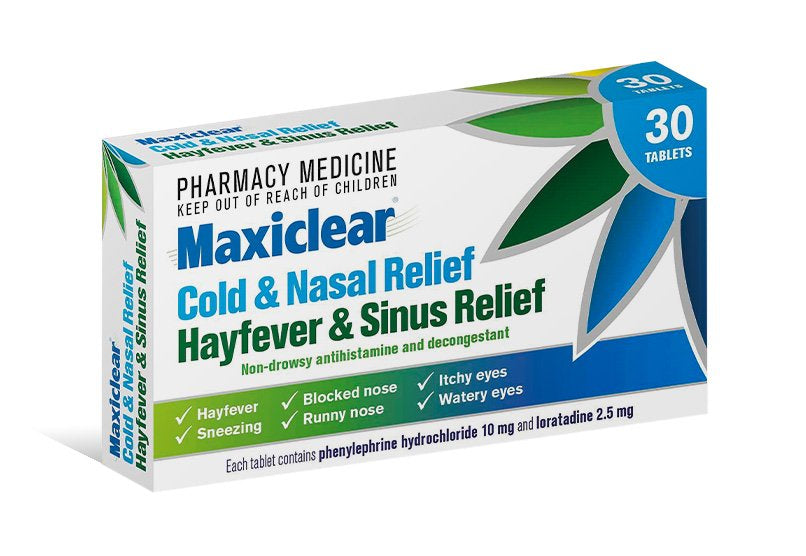 Maxiclear Cold & Nasal Relief/Hayfever & Sinus Relief - 3