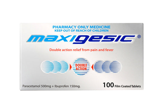 Maxigesic Double Action Pain Relief - 100tabs