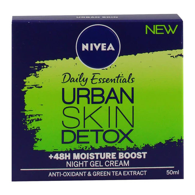 Nivea Daily Essentials Urban Skin Detox Night Gel Cream 50ml