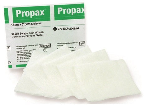Propax Non Woven Swab - 7.5cm x 7.5cm 2 packs