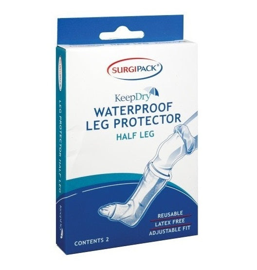 Surgipack KeepDry Waterproof Half Leg Protector - 2pk