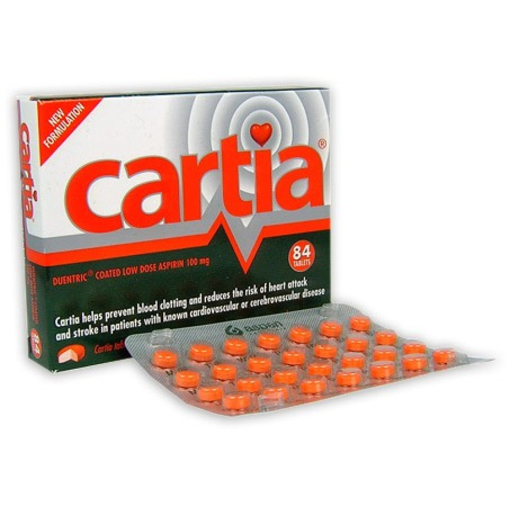 Cartia 100mg - 84 tabs