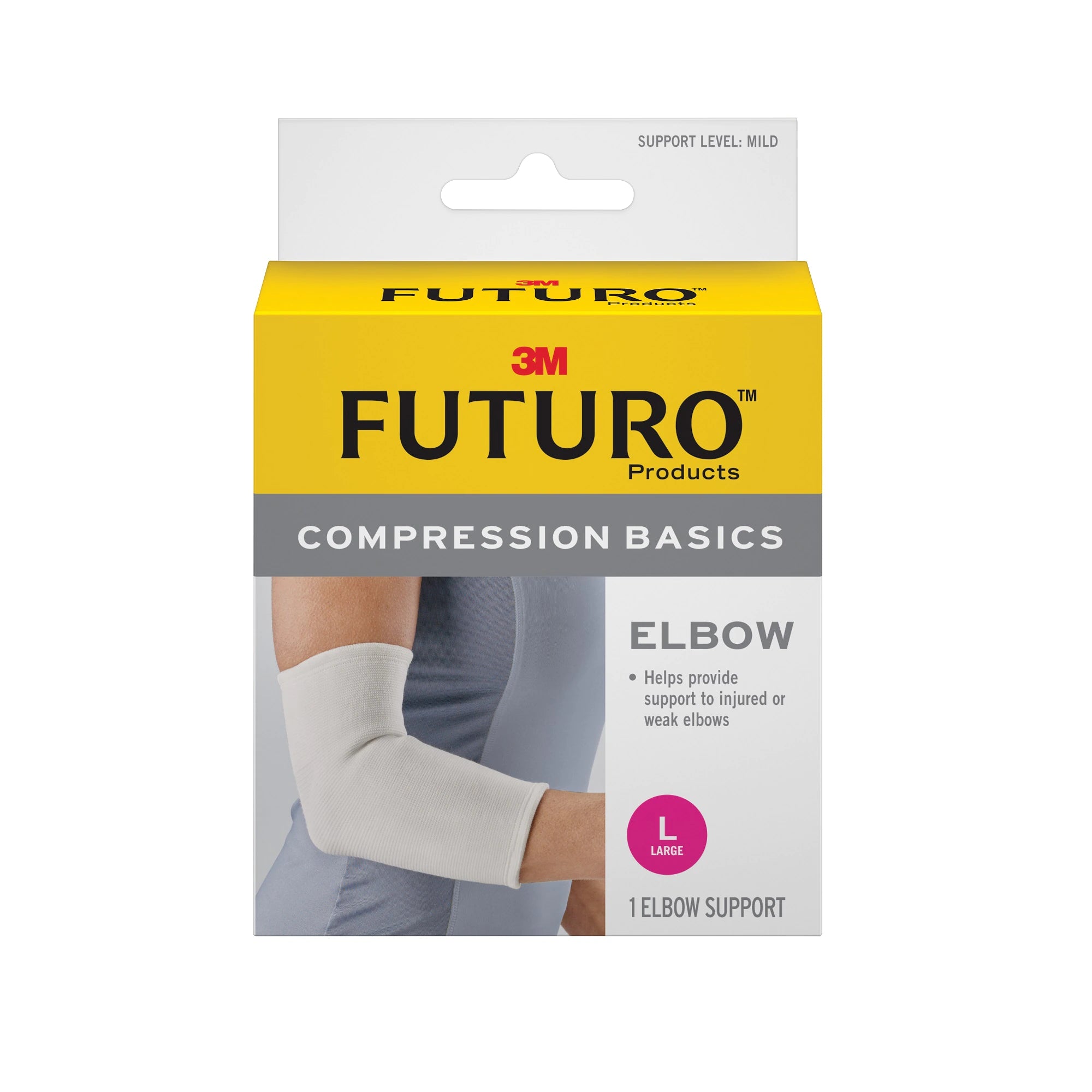 Futuro Compression Basics Elastic Knit Elbow Support- L